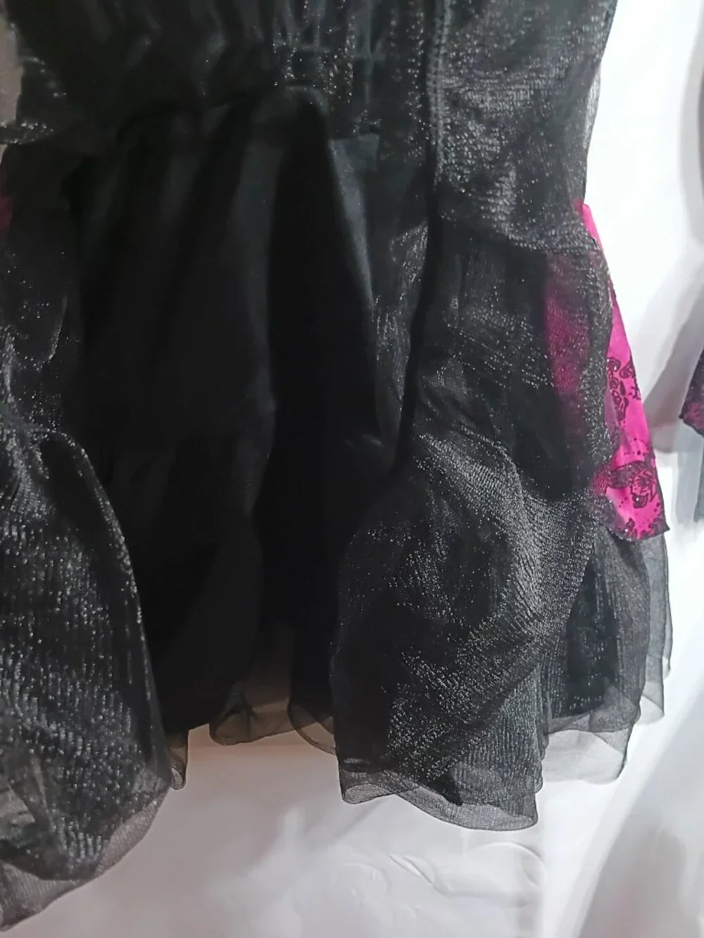 Costume Girls Pink and Black Costume Dress Size Girls XL